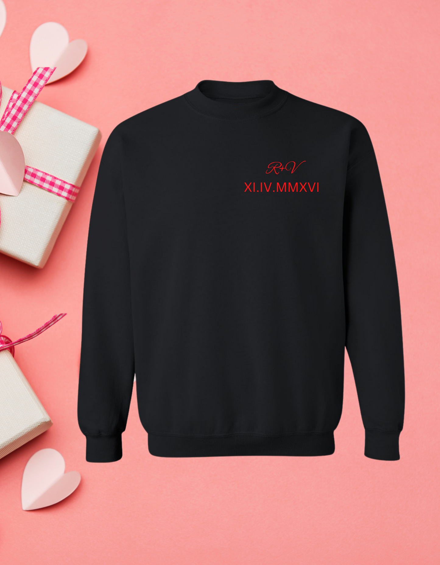 Couples Initials/Date Sweater